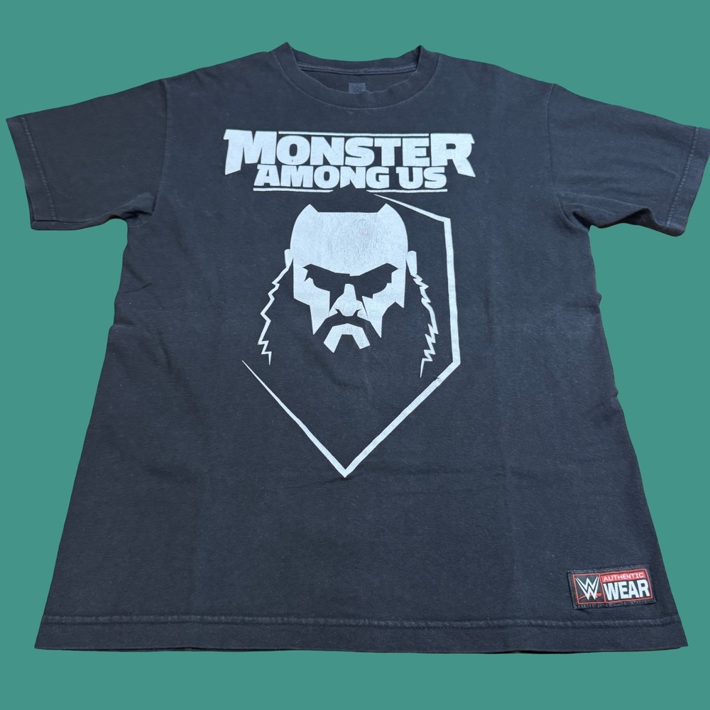 WWE T Shirt Medium Braun Strowman Monster Among Us Wrestling Black